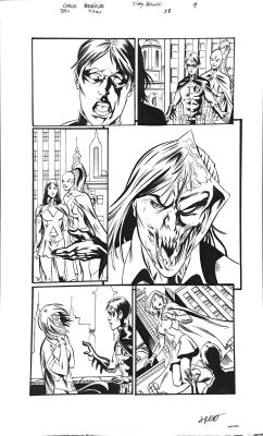 Teen Titans #58, pg. 9 Carlos Rodriguez & Jimmy Palmiotti – Original Art | PaperFilms