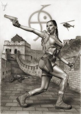 Jairo Valverde | TOMB RAIDER - Lara Croft escapes from the Great Wall | Raremarq (Buy It Now)