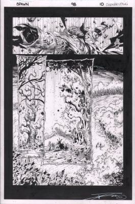 Danny Miki, Greg Capullo | Spawn #98 P.10 - Signed - 2000 | Anthony’s Comic Book Art