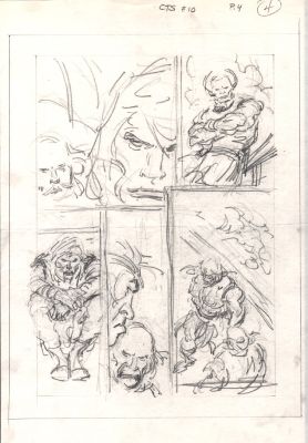 John Buscema | Conan the Savage #10 P 4 (11 X 17 Inch Bronze Age Prelim) | Romitaman