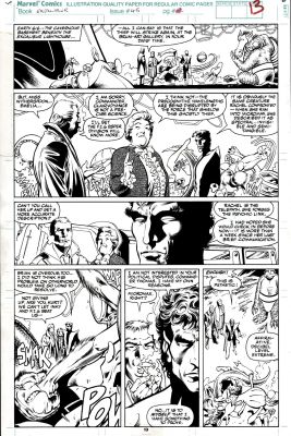 Alan Davis, Mark Farmer | Excalibur #45 P 13 (Nightcrawler & Everyone! Wow!) 1991 | Romitaman