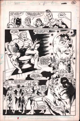 Lou Manna, Tony Dezuniga | Infinity Inc #51 P.22 - Flashback To Star-Spangled Kid - 1988 | Anthony’s Comic Book Art