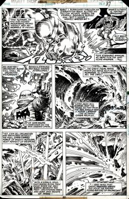 Ernie Chan, Walt Simonson | Thor Annual #7 P 37 (Thor & the Eternals Battle Tutinax & Dromedan!) 1978 | Romitaman