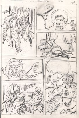 John Buscema | Savage Sword of Conan #36 P 39 (11 X 17 Inch Bronze Age Prelim) | Romitaman