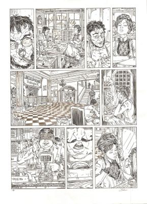 Salomone Paul | Planche originale 8 L’HOMME QUI N’AIMAIT PAS LES ARMES A FEU du tome 4 La loi du plus fort par SALOMONE | Galerie Napoléon