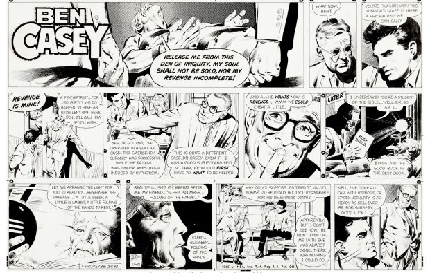 Neal Adams | Adams, Neal - Ben Casey 11/21 1965 Sunday, Ben & Mental Patient | Cool Lines Art
