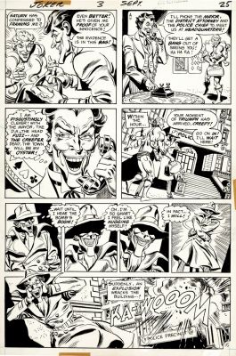 Ernie Chan, Jose Luis Garcia Lopez | The Joker #3 P 15 (Great Garcia-Lopez Inks! the Joker &The Creeper in Every Panel As the Joker Blows the Creeper Up!) 1975 | Romitaman
