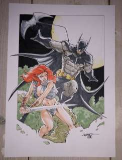 Romano (Molenaar, Romano) - Original illustration in colour - Batman with Roodhaar - (2016) | Catawiki