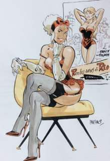 Meynet, Felix - Dessin original en couleurs directes - Mirabelle et Brigitte Bardot | Catawiki