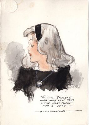 Robert Brinkerhoff | Little Mary Mixup Personalized Drawing | Graphic Collectibles