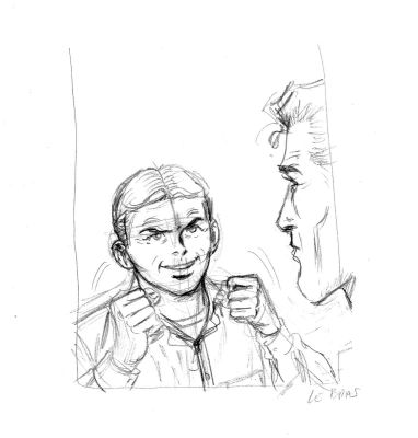 Le Bras Andrã© | CrayonnÃ© originale de BUCK DANNY avec Sonny Tuckson | Galerie Napoléon