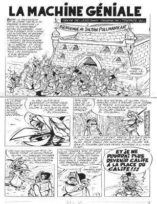 Tabary | IZNOGOUD, planche originale 1 La machine géniale | Galerie Napoléon