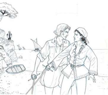 Marco Venanzi - lot 485 - Hidalgos, La louve de Messine, projet de couverture Ã …