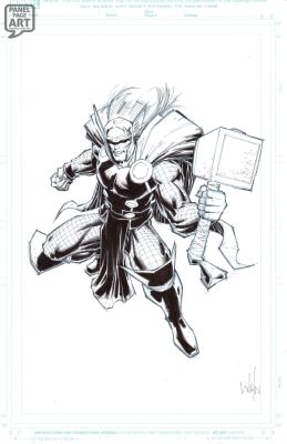 Whilce Portacio | Thor - Marvel Snap Card Art | Panel Page Art