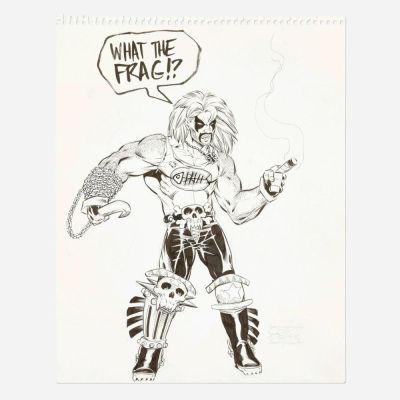 Lot 239 - John Dell, Lobo Illustration Original Art (1993) | Landry Pop Auctions