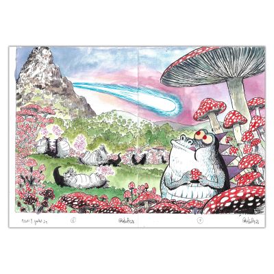 Gregory Panaccione | Petit Bonhomme - Double page originale 7 et 8 | Achetez de l’Art