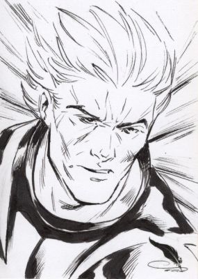 Jordan Gunderson | Tdart 2026 X-Men Sketch Card Drop #75 - Quicksilver | TDArt