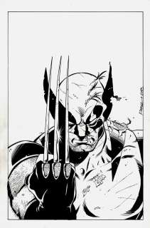 George Perez Chris Wozniak - wolverine cover quality pinup