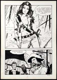 Jolanda de Almaviva  #14 - Milo Manara - original page - Page séparée - EO - (1971) | Catawiki