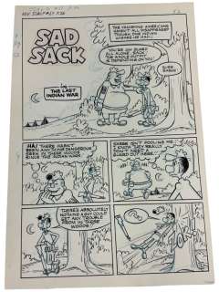 Sad Sack Comics Original Storyboard Production Comic Art | Los Angeles Estate Auction