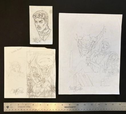 Tim Vigil (of Faust fame) original pencil sketch art Gothic Nights cover prelim | eBay US (Buy It Now)
