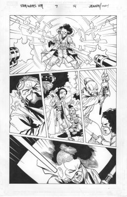 Star Wars High Republic 7 Page 14 Georges Jeanty and Karl Story. Signed by Georges Jeanty | Raremarq (Buy It Now)