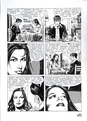 Alessandro Baggi | Originall page for Dylan Dog. Cm. 24x33. Ink. Mint. Code 2015. | Segni e Disegni