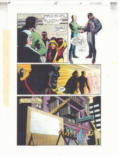 Derec Aucoin, John Kalisz, Michael Bair - Jsa #5 P.7 Color Guide Art - Mister Terrific And Hourman - 1999