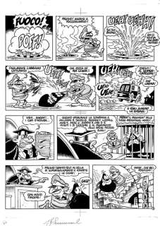 Cattivik #60 - Giorgio Sommacal - original page - Page volante - EO - (1994) | Catawiki
