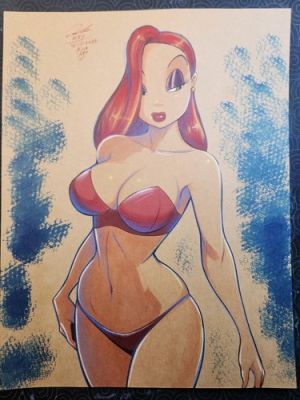 Jessica Rabbit Original Comic Art Signed 8.5x11 COA Included | eBay US (Buy It Now)
