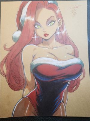 Jessica Rabbit Holiday Special Original Comic Art Signed 8.5x11 COA Included | eBay US (Buy It Now)