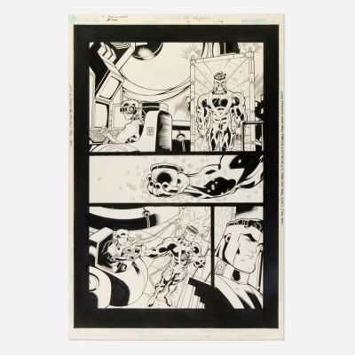 Ed McGuinness and Howard Shum, Mr. Majestic #4 Story Page 4 Original Art (DC Comics, 1999) | Landry Pop Auctions