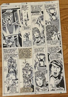 Rom Spaceknight #2 page 14 original art by Sal Buscema! Marvel 1979