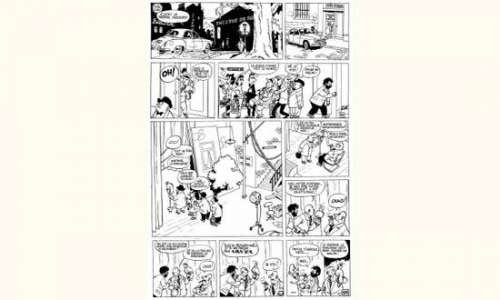 PLANCHES et DESSINS ORIGINAUX WILL. Â« Tif et Tondu Â» Encre de Chine noire | Tessier Sarrou