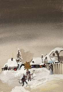 Zbigniew Rychlicki (1922 - 1989) | Zbigniew Rychlicki | Kolędnicy, ilustracja świąteczna | Desa Unicum