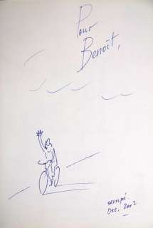 Sempe Jean Jacques Superbe... | SEMPE Jean Jacques Superbe dédicace représentant un... | Vermot et Associés