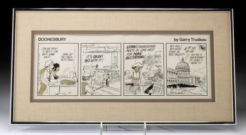 Original Gary Trudeau Doonesbury Comic - July 7, 1976 | misc / divers