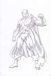 Alcides Pacheco | Martian Manhunter Pinup | Abel Original Art