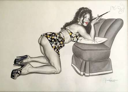 Giovanna Casotto - original illustr. "Pin Up" - Page volante | Catawiki