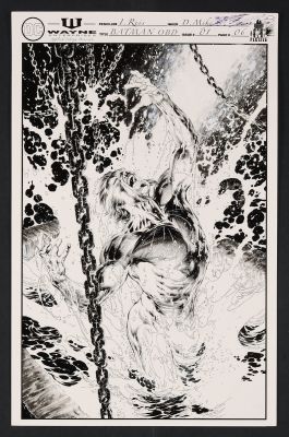 Danny Miki, Ivan Reis | Batman One Bad Day: Ra’s Al Ghul (2023) Page 6 Inks By Danny Miki, Printed Pencils By Ivan Reis | ComicArtFans Classifieds