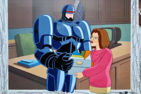 Robocop - Alpha Commander  - Animation Cel + Copy Background - Page volante - autres (1998) | Catawiki