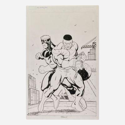 Ed McGuinness, The Wrecking Crew Concept Original Art (Marvel Comics) | Landry Pop Auctions