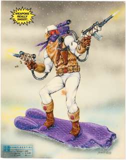 GI JOE SNOW SERPENT PRESENTATION ORIGINAL ART BY JAMES PAYETTE.