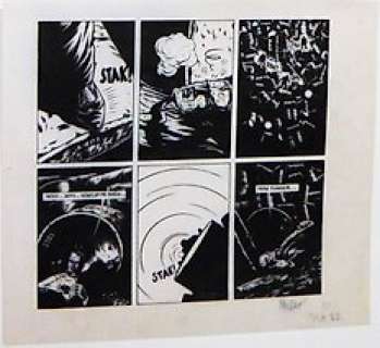 Deux tueurs - planche originale (p.52) + crayonné sur calque de Mezzo (1995) | Catawiki