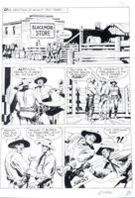 Giovanni Ticci | Original page for Tex n. 521. Cm. 25,5x36,5. Ink. Signed. Mint. Code 2274. | Segni e Disegni