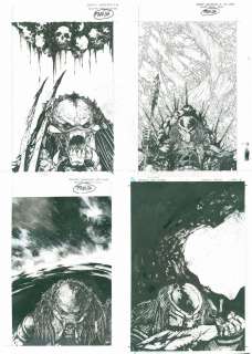 Predator: Hunters II #1-4, komplet czterech okładek