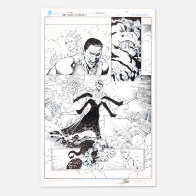 Lot 330 - Ardian Syaf and Jonathan Glapion, Green Lantern Corps: Edge of Oblivion #4 Story Page 7 Original Art (DC Comics, 2016) | Landry Pop Auctions