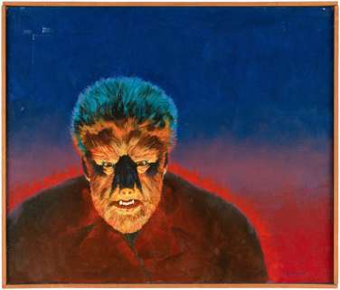 REMCO 9" THE WOLFMAN ACTION FIGURE PACKAGING ORIGINAL ART. | Hake’s