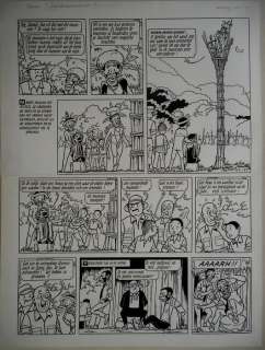 Suske en Wiske - Originele Pagina (p.40) - De mompelende mummie - (1998) | Catawiki