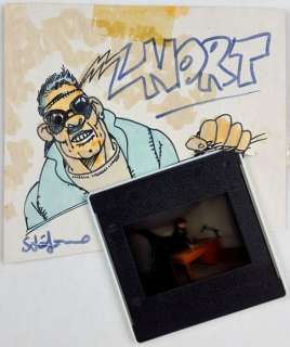 Stefano Tamburini - Ranxerox Znort - original illustr. + diapositiva - Page volante | Catawiki